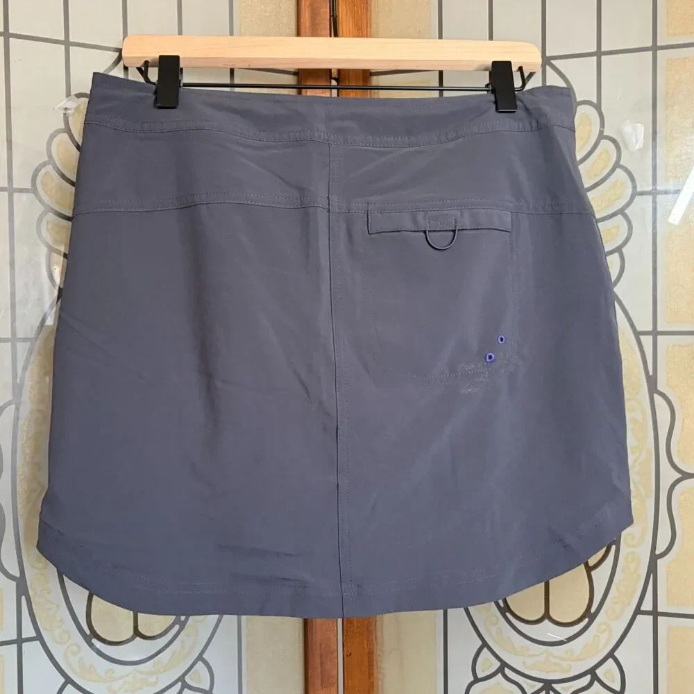 Title Nine Rogue Skort Gray Hiking Athletic Gorpcore Pickleball Outdoors Size 4